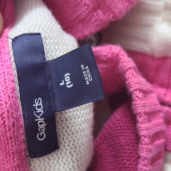 GAP Kids Long Sleeve Hoodie Full Zip Sweater Girls Size Large - Picture 3 of 4